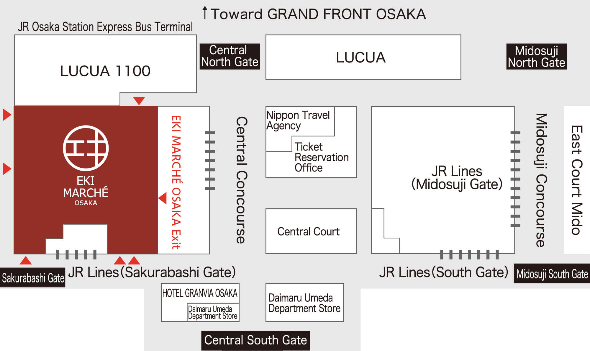 Osaka Station Map