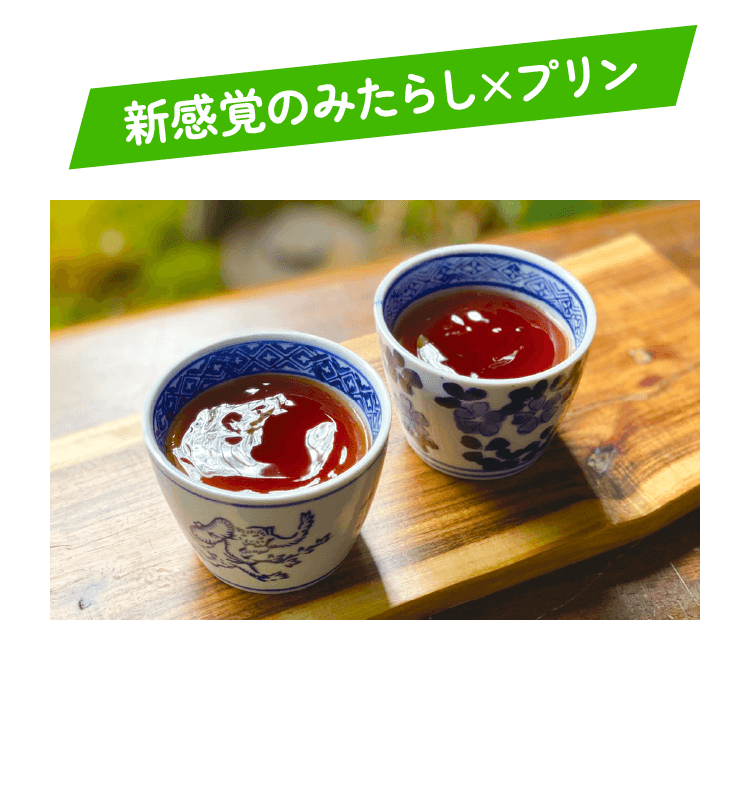 新感覚のみたらし×プリン