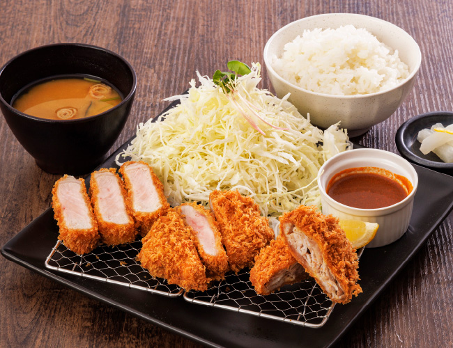 茶美豚トンカツ食べ比べ定食